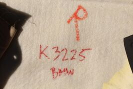 2004-2007 BMW E60 530i FRONT RH PASSENGER SIDE UPPER SEAT COVER LEATHER K3425 image 2