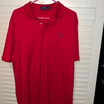 Polo Ralph Lauren red short sleeve polo top extra large - $15.68