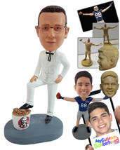 Personalized Bobblehead Important dude ready to have a nice workng day at his Ch - £72.96 GBP