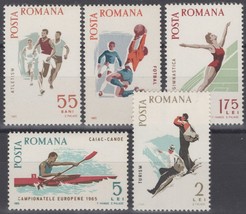 ZAYIX Romania 1789-1793 MNH Sports - Soccer - Gymnastics - Kayaking  071022S05 - £2.19 GBP