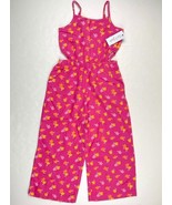 Cat &amp; Jack Girls&#39; Sleeveless Jumpsuit Pink Floral Romper Pants with Side... - €7,73 EUR