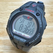 Timex Digital Quartz Watch Ironman Men 100m Black Alarm Chrono New Battery - £25.39 GBP