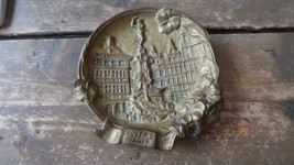5&quot; Antique Brass Anvers Belguim Ashtray - £23.48 GBP
