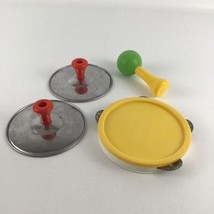 Vintage Fisher Price Marching Band Set Instruments Tambourine Cymbals 19... - $26.68