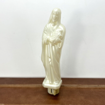 Vintage Jesus Bearing Fruit Wall Night Light, White Plastic - $12.97