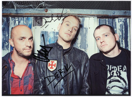 The Alkaline Trio (Band) FULLY  SIGNED 8&quot; x 10&quot; Photo + COA Lifetime Gua... - £118.02 GBP