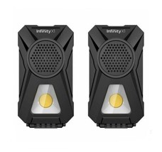 INFINITY X1 2 Rechargeable MAGNETIC Work Lights 700 Lumens w/ Bluetooth Speakers - £30.88 GBP