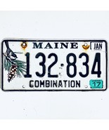 2017 United States Maine Combination Truck License Plate 132-834 - $267.21 MXN