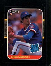 1987 Donruss #36 Greg Maddux Exmt (Rc) Cubs Hof - £5.00 GBP