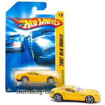 Yr 2006 Hot Wheels 2007 New Models 1:64 Die Cast Car #14 Yellow FERRARI 599 GTB - £19.80 GBP