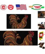 Memory Foam Rooster Decor Kitchen Mats - Non-Slip &amp; Ergonomic Comfort Se... - $995.30 MXN