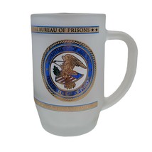 Frosted Beer Mug DOJ Federal Bureau Of Prisons Glass FCI Buckley West Virgina - $19.99