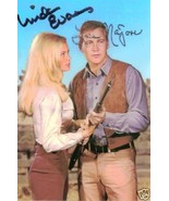 THE BIG VALLEY CAST SIGNED AUTOGRAPH 6X9 RP PHOTO LEE MAJORS AND LINDA E... - £14.33 GBP