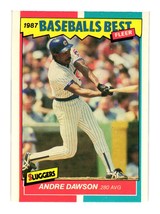 1987 Fleer Baseball&#39;s Best Sluggers vs. Pitchers #12 Andre Dawson Chicago Cubs - £1.59 GBP