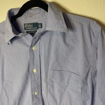 Ralph Lauren Dress Shirt Mens 16.5 32/33 Light Blue Andrew Classic Fit B... - $10.83