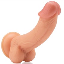 8.3In Realistic Dildo With Suction Cup, Curved Shape For G-Spot Stimulation - Fo - £14.85 GBP