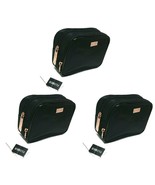 ( 3 ) Flower Multi Foldout Cosmetic Case Bag, Black 7&quot; x 3&quot; x 5&quot; NEW &quot;BE... - $560.02 MXN