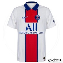 Paris-Saint-Germain Nike White Soccer Man Jersey Size XL - £55.31 GBP