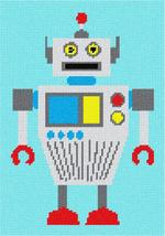 Pepita needlepoint canvas: Robot Two, 7&quot; x 10&quot; - £38.22 GBP+