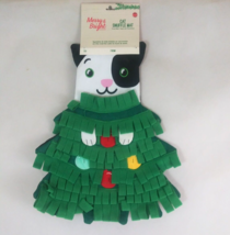 NWT Merry &amp; Bright Cat Snuffle Mat Treat Hiding Fun Cat Tree Design - $4.94