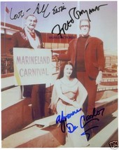 The Munsters Cast Signed Autographed Rp BY3 Fred Gwynne Yvonne Decarlo Al Lewis - £15.71 GBP