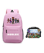 Roblox Backpack Package Summer Series Lunch Box Pink Schoolbag Daypack - £36.17 GBP