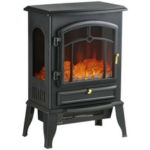 HOMCOM 22&quot; Portable Electric Fireplace Stove Heater 3-Sided Flame - $2,231.81 MXN