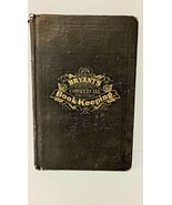 RARE 1877 Bryant&#39;s Commercial Book Keeping Science Of Accounts Textbook ... - £73.07 GBP