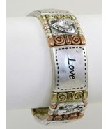 Tricolor Inspirational Valentine Bracelet, Valentine's Day, Jewelry, Gift - $19.95