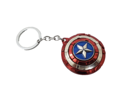Avengers Superhero Captain America Rotating Shield Key Chain, Avengers M... - $317.22 MXN