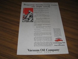 1925 Print Ad Vacuum Oil Company New York Gargoyle Symbol - £10.99 GBP