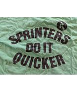 Vintage 1970s Russell Athletic Sprinters Fais-Le Quicker T Shirt Vert L USA - $2,124.55 MXN