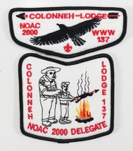 Vintage 2000 Colonneh 137 OA WWW Delegate Double Pocket Boy Scouts BSA Patch - $11.69