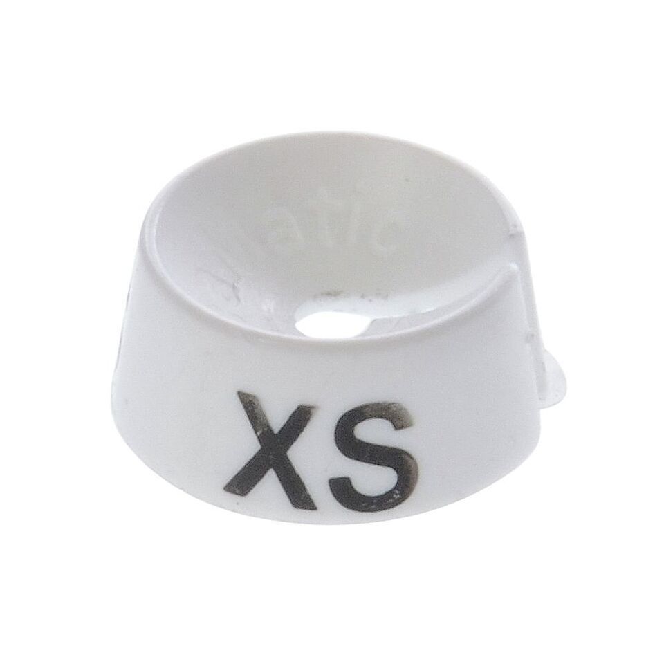 Hanger Size Markers X-Small White Bag of 25 - $3.49