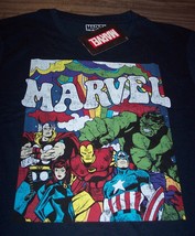 Marvel Comics The Avengers Thor Hulk Iron Man Captain America T-Shirt Large New - £15.46 GBP