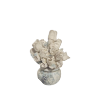 Small white flower pot decor - $34.21 CAD