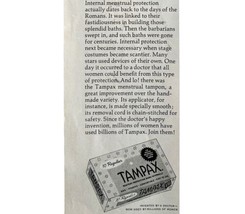 Tampax Regular Tampons 1965 Advertisement Roman&#39;s Stage Stars And You DWII9 - $24.99