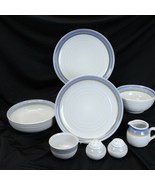 Noritake Polar Serving Pieces Chop Plate Serving Bowl Cream Pitcher Lot ... - $94.00 CAD