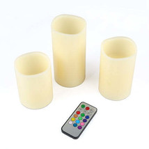 3Pcs Flameless Candles Votive Candles Wireless Battery Operated LED Flic... - $37.31