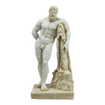 Farnese Hércules Heracles Escultura de mármol fundido griego Estatua Mus... - $69.83