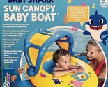 Baby Shark Sun Canopy Baby Boat Float SwimWays Learn to Swim Model 60567... - $16.82
