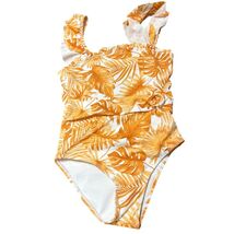 Girls Tropical Leaf Print One-Piece Swimsuit By Janie And Jack Size 8 Or... - $24.00