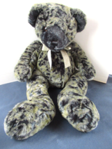 Mary Meyer 2000 plush bear velour teddy 21&quot; gray black floppy stuffed - $38.17