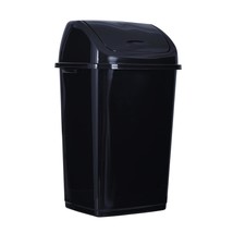 Kitchen Trash Can 13 Gallon With Swing Lid, Plastic Tall Garbage Can Outdoor And - £59.50 GBP