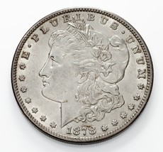 1878 7TF Rev 79 Plateado Morgan Dólar En Au + Estado, Toque De Tonificación - £198.45 GBP