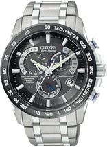 Citizen ECO-DRIVE Mens Watch Perpetual Chrono Atomic Titan Wristwatch AT... - $1,221.42