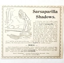 Ayer&#39;s Sarsaparilla Shadow 1897 Advertisement Victorian Quack Medicine A... - $368.12 MXN
