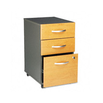 Series C 3-Drawer Mobile Pedestal File- 28-1/8 High- Graphite GY/Medium ... - $640.16