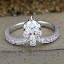 Women Engagement, Wedding Ring 2Ct Lab Created VVS1/D Diamond 14K White Gold FN - £67.10 GBP