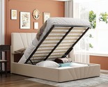 Merax Full Size Upholstered Platform Bed with a Hydraulic Storage System - $591.99